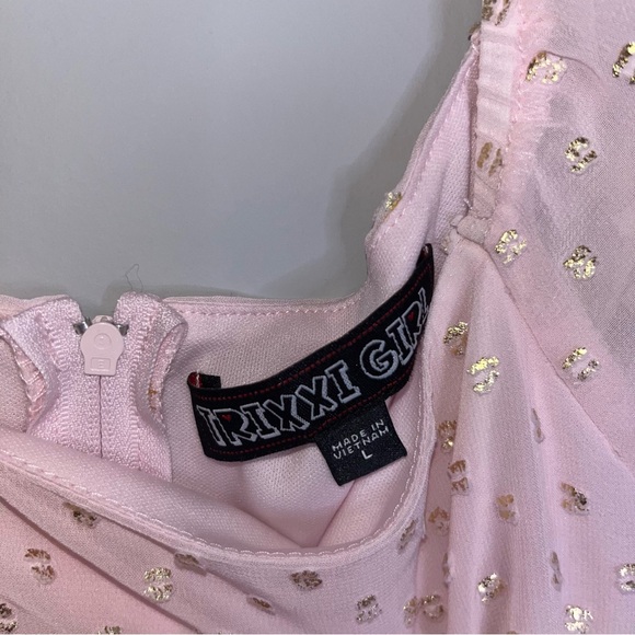 NEW Light Pink Ruffle Dress - Picture 4 of 6